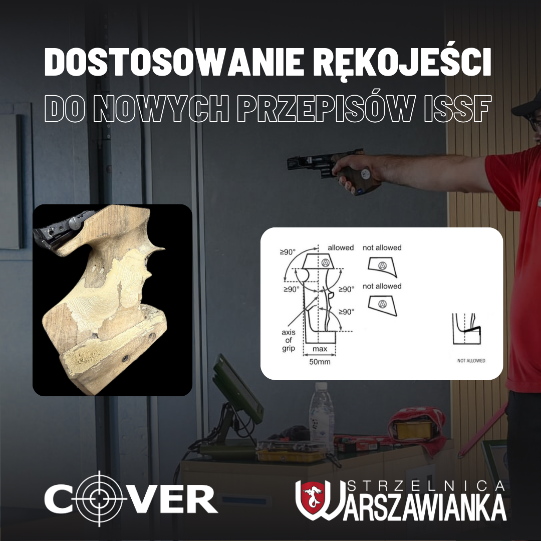 Dostosowanie rękojeści do nowych przepisów ISSF